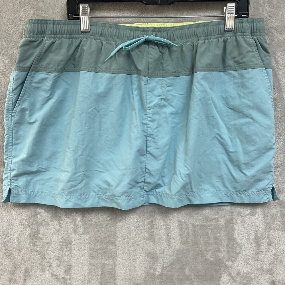 Columbia‎ Skirt Women's XL Tennis Golf Blue Nylon Performance Elastic Waist
